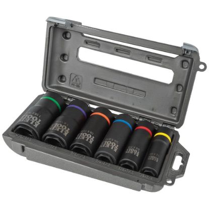 Picture of Klein Tools 2-In-1 Impact Socket Set  6-Point  6-Piece Part# - 66060