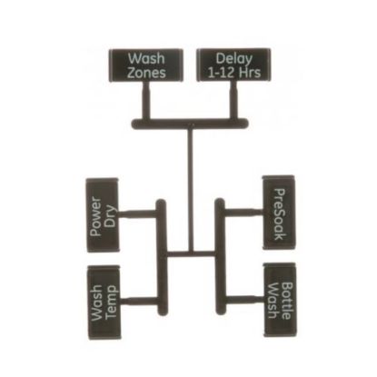 Picture of GE Button And Graphics Asm Part# WD09X20233