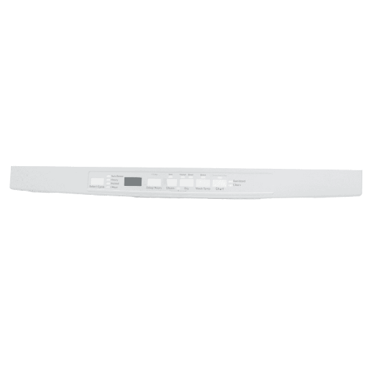 Picture of GE White Console Cover And Graphic Asm Part# WD34X26481