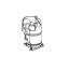 Picture of Hoshizaki Compressor Cs16k6e-p Part# 4A4581-01
