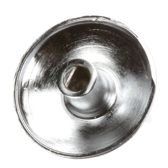 Picture of Imperial Blank Chrome Knobs Flat Down Part# 2720-1