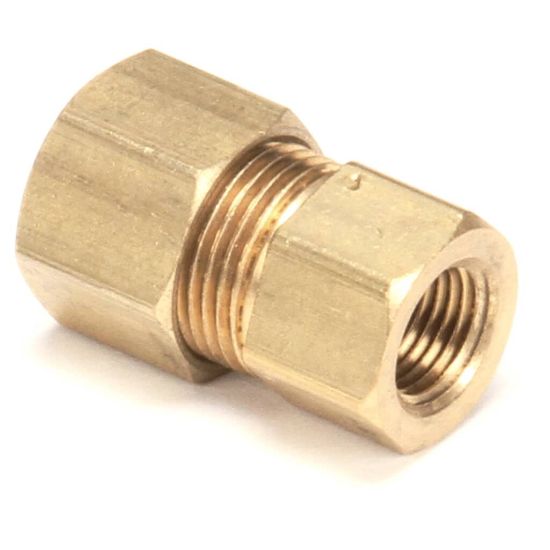 Picture of Imperial 3/8-27 X 3/8 Cc Valve Adapter Brass Part# 30286