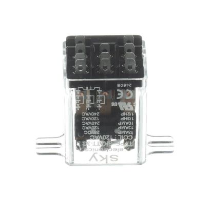 Picture of Jackson Relay 3Pdt 120V Top Mount Part# 5945-111-72-51