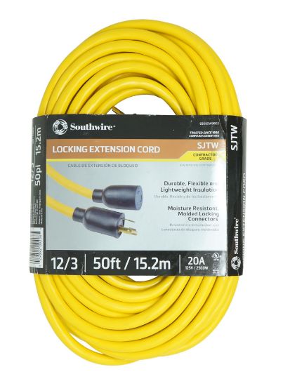 Picture of Southwire 12/3 Yellow Sjtw L5-20Pto L5-20R - 300V Part# - 9208Sw8802