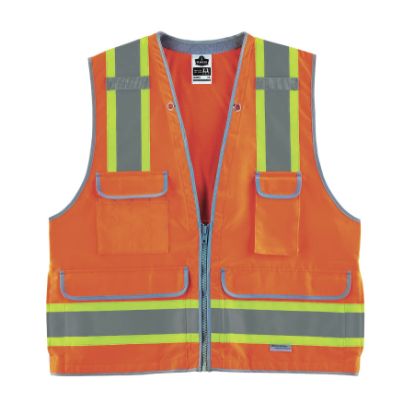 Picture of Ergodyne Glowear 8254Hdz Class 2Hd Surveyors Vest Orange Part# - 21455