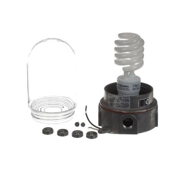 Picture of Kolpak Cmplt Light Fixture W/bulb Gl Part# 500000595