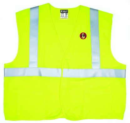 Picture of Mcr Safety Class 2  Surveyor  Fl Oran Silv/Lime Part# - Frmcl2Lx4