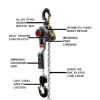 Picture of Jet Jlh-150Wo-10  1-1/2 Tonlever Hoist W/10' Lift Part# - 376301