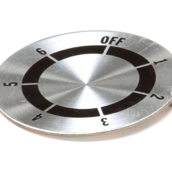 Picture of Lang Dial Plt 6-Heat Switch Part# 2R-70702-34