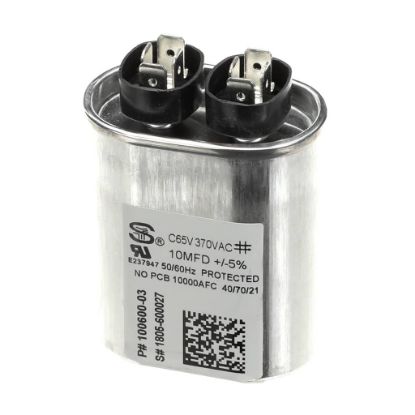 Picture of Lennox Run Cap 10 Mfd, 370V Oval Part# 100600-03