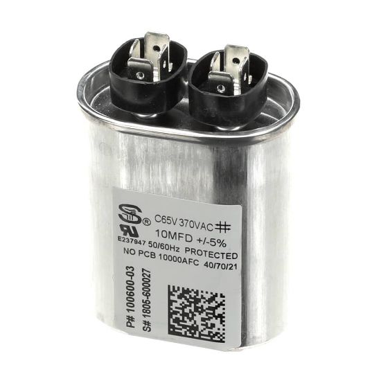 Picture of Lennox 100600-03, Run Cap 10 Mfd @ 370V Oval Part# 22W80