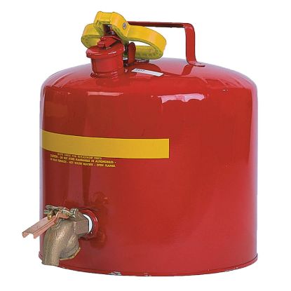 Picture of Eagle 5-Gal Metal-Red Safety Faucet Can W/Brass Fau Part# - 1417