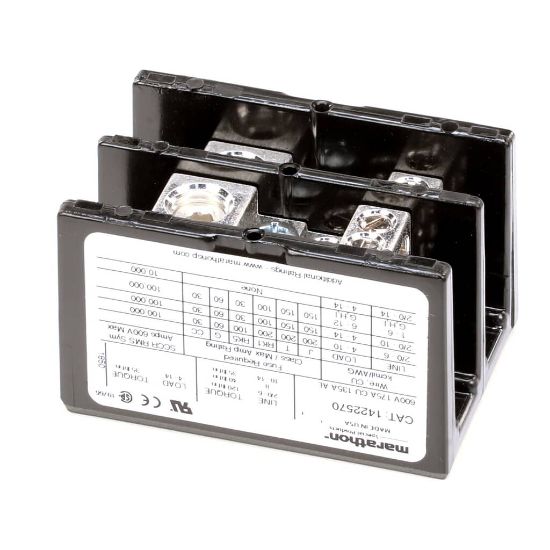 Picture of Middleby Block,power Dist 2Poles 600V Part# 27480-0001