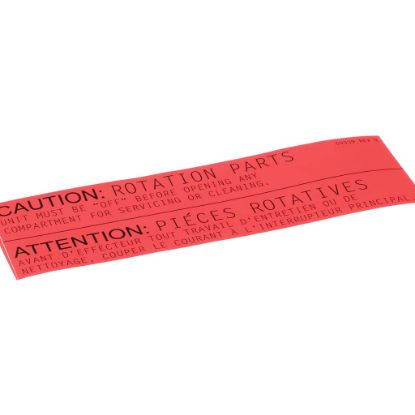Picture of Middleby Labelcaution Rotating Pt Us/can Part# 50039