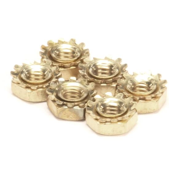Picture of Manitowoc Ice 8-32 Brass Hex Nut W/lw Pkg/6 Part# 5429139