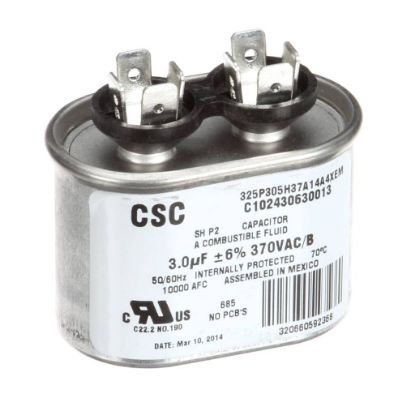 Picture of Manitowoc Ice Run Capacitor 3Mfd 370V 60Hz Part# 8504583