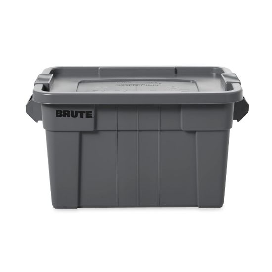 Picture of Rubbermaid Commercial Brute Tote 20G/75L Gray Part# - Fg9S3100Gray