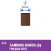 Picture of Dremel® 1/4" Sander Bands-Fine Part# - 438