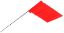 Picture of Empire® Level 4"X5"X21" Orange Stake Flags Part# - 78-002