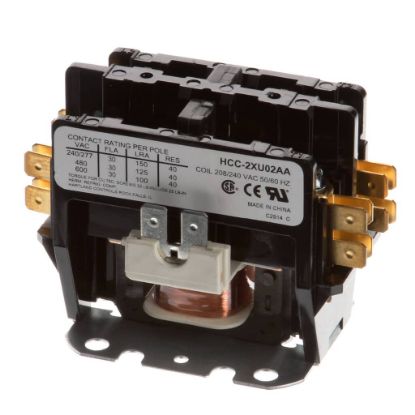 Picture of Master-Bilt Contactor, 30/40A, 2P, 240/277 Part# 19-13934