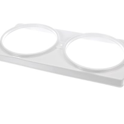 Picture of Master-Bilt 2-Hole Can Holder Dd's White Part# 44-01139