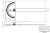 Picture of L.S. Starrett C183 Protractor Satin Ch Part# - 50672