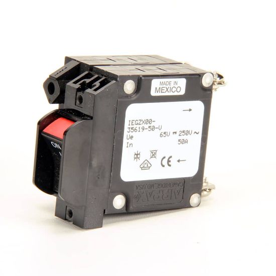 Picture of Nieco Switch, Rocker, 50A 2 Pole, Panel Mount Part# 15480