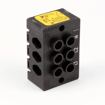 Picture of Nieco Terminal Block 3 Pole 90 Amp 600V Part# 4622