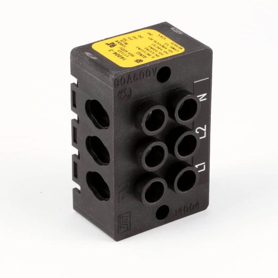 Picture of Nieco Terminal Block 3 Pole 90 Amp 600V Part# 4622