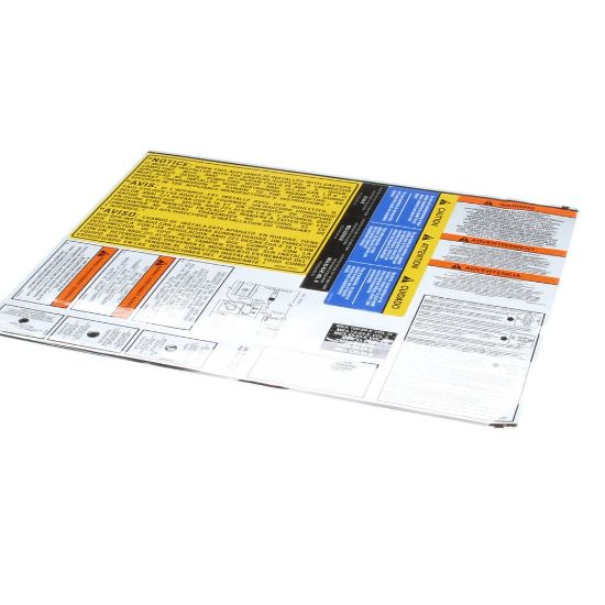 Picture of Pitco Lbl Sheet Gas 7 14 18 14R 14C Part# A6100201