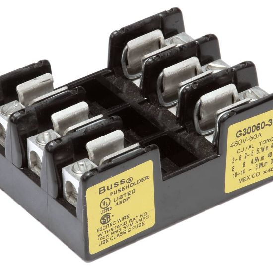Picture of Pitco Fuseblock 3 Post 480V 6 0A Part# P5045792