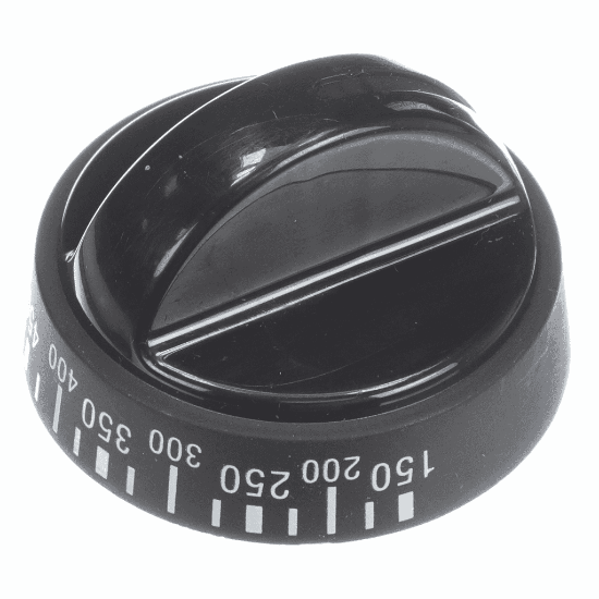 Picture of Perlick Gas Oven Thermostat Dial.black. Part# 6255