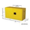 Picture of Eagle 33182 15-Gal Yellow Stackable Safety Cabinet 2-D Part# - Add15X