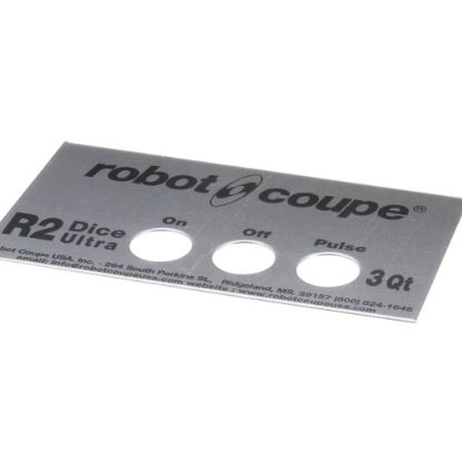 Picture of Robot Coupe R2u Dice Front Plate Part# 407903