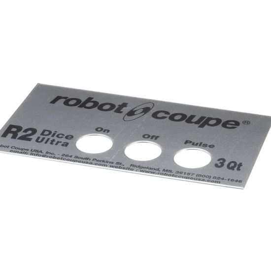 Picture of Robot Coupe R2u Dice Front Plate Part# 407903