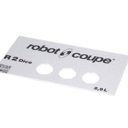 Picture of Robot Coupe R2 Dice Front Plate Part# 407902