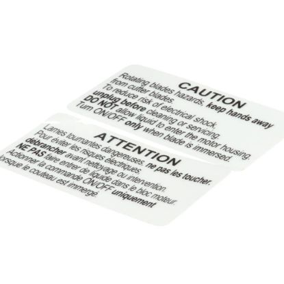 Picture of Robot Coupe Adhesive Secured Label Part# 89636