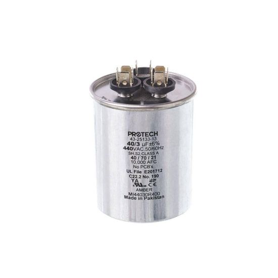 Picture of Rheem Pro 40/3/440 Dual Round Cap Part# 43-25133-13