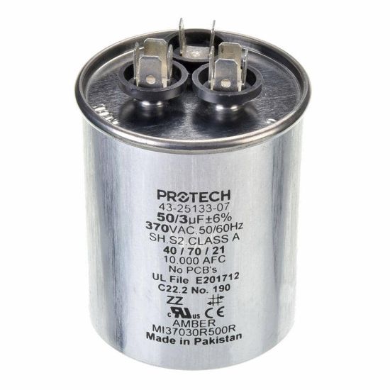 Picture of Rheem Pro 50/3/370 Dual Round Cap Part# 43-25133-07
