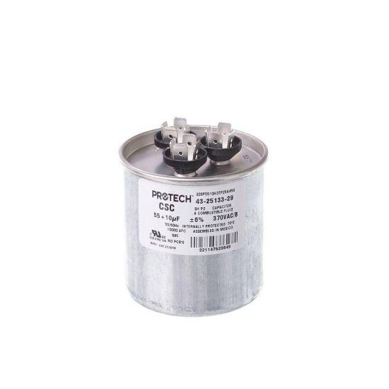 Picture of Rheem Pro 55/10/370 Run Cap Rnd Part# 43-25133-29