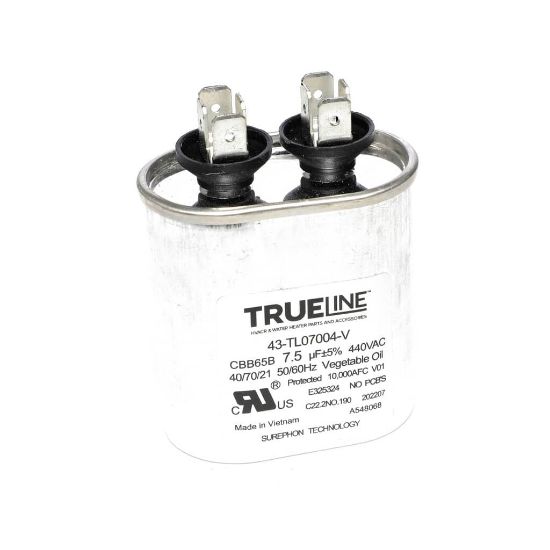 Picture of Rheem Capacitor - 7.5/440 Single Oval Part# 43-TL07004-V