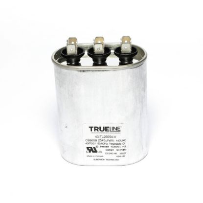 Picture of Rheem Capacitor - 25/5/440 Dual Oval Part# 43-TL25054-V