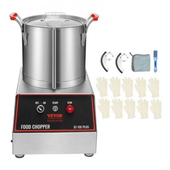 Picture of VEVOR Food Processor, 7-Cup Vegetable Chopper for Chopping, Mixing, Slicing, and Kneading Dough, 350 Watts Stainless Steel Blade Professional Electric Food Chopper, Easy Assembly & Clean, Black