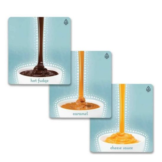 Picture of Server 3 Decals- Caramel Cheese Fudge Part# 86749