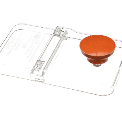 Picture of Server Lid, Plstc, 1/9 Size, Orange Knob Part# 87257