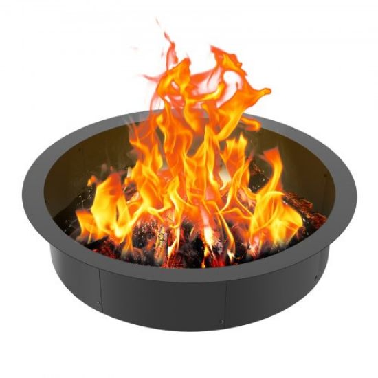 Picture of VEVOR Fire Pit Ring Round 40” Outer 36” Inner Steel Liner DIY Campfire Firepit