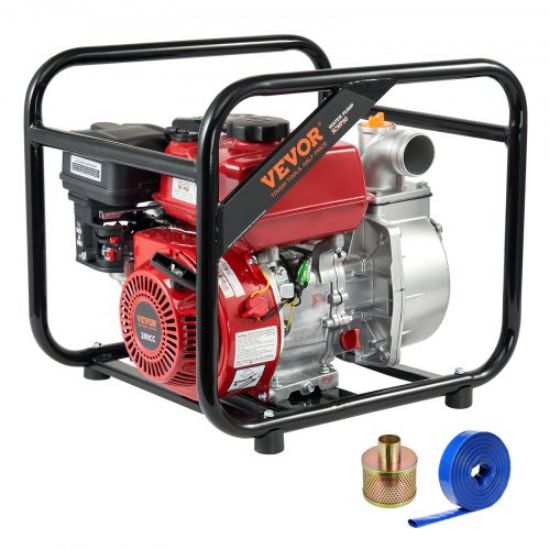 Picture of VEVOR Gasoline Engine Water Pump Gas Powered Water Transfer Pump 2" 7HP 4-Stroke