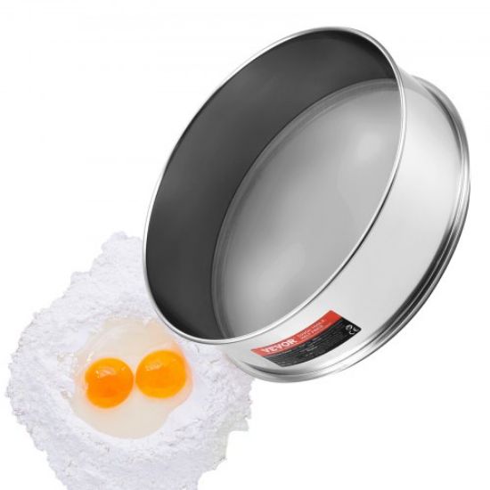 Picture of VEVOR Flour Sieve Fine Mesh Stainless Steel 80 Mesh Flour Sifter for Baking Cake