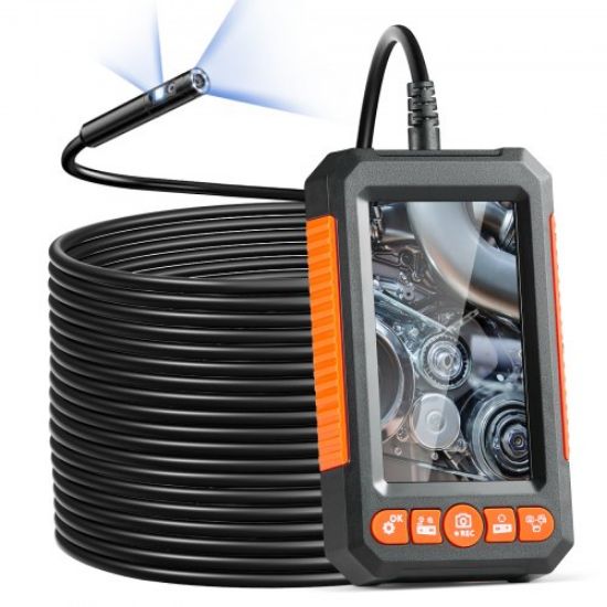 Picture of VEVOR Endoscope Camera with Lights Dual Lens Borescope 16.4FT Cable 4.3" Screen