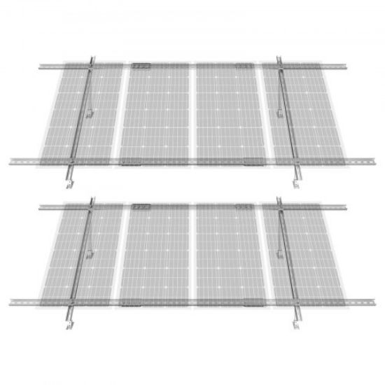 Picture of VEVOR Solar Panel Z Mounting Bracket 35-50mm Adjustable Bracket End Clamps 40PCS